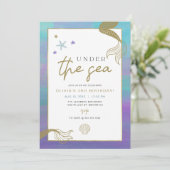 サイレンパープル金ゴールドマーメイドビーチガール誕生日 (スタンド正面)