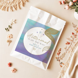 サイレンパープル金ゴールド人魚海シーベイビーシャワー フェイバーバッグ