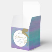 サイレンパープル金ゴールド人魚海シーベイビーシャワー フェイバーボックス (オープン)