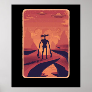 サイレンヘッドコスメ子供へットボーイズ宇宙エイリアンUFO ポスター