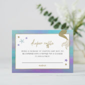 サイレンマーメイドトロピカルビーチおむつラッフルチケット 招待状 (スタンド正面)