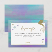 サイレンマーメイドトロピカルビーチおむつラッフルチケット