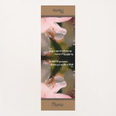 サイレン感動的スルーミ引用文パーソナライズされた ヨガマット (正面)