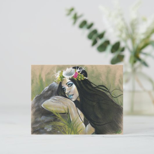 サイレン暗い人魚はがき ポストカード (スタンド正面)