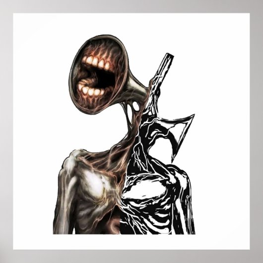 サイレン頭クレピパスタ動物 ポスター (正面)