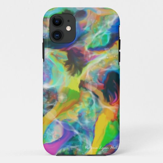 "サイレン"の人魚のデジタル芸術 Case-Mate iPhoneケース (裏面)
