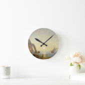 サイレン(キャンバスの油)の呼出し ラウンド壁時計 (ホーム)