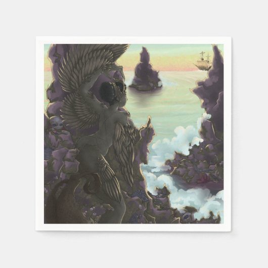 サイレン・ストーンズ スタンダードカクテルナプキン (正面)