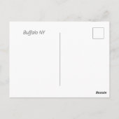 サイロおよびバッファローポストカード ポストカード (裏面)