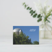 サイロとブルースカイファーム結婚式RSVP応答カード エンクロージャーカード (スタンド正面)