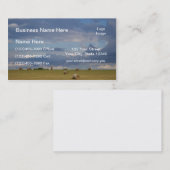 サイロによる分野の円形のベール 名刺 (正面/裏面)