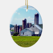 サイロのあるペンシルバニア農場 セラミックオーナメント (右)