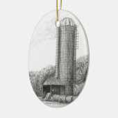 サイロの農業のオーナメント セラミックオーナメント (左)