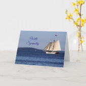 サイロボートレイクミシガン悔やみや弔慰 カード (黄色い花)