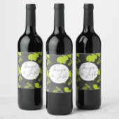サイロレモンとライムイエローグレイ結婚ズ ワインラベル (ボトル)