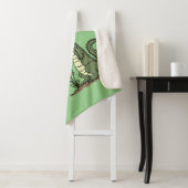 サインおもしろい漫画を持つワニのアリゲータ シェルパブランケット (インサイチュ)