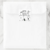 サインことわざのゴルファー私の運転は?おもしろい スクエアシール (バッグ)