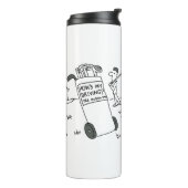 サインことわざのゴルファー私の運転は?おもしろい タンブラー (回転左)