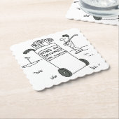 サインことわざのゴルファー私の運転は?おもしろい ペーパーコースター (アングル)