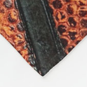 サインされた名前の古いレトロのバスケットボールパターン フリースブランケット (角)