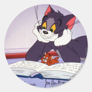 サインされるトムとジェリーの読本 ラウンドシール