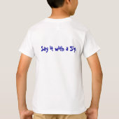サインで言う Tシャツ (裏面)