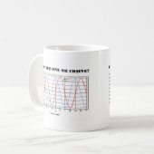サインとコサインは？（数学ジオメトリユーモア） コーヒーマグカップ (正面左)