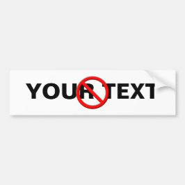 サインなしテンプレートバンパーステッカー バンパーステッカー