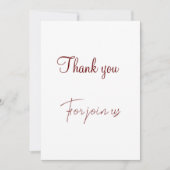 サインに参加結婚ありがとう シーズンカード (正面)