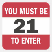 サインのシールを入力するには21である必要がある スクエアシール (正面)