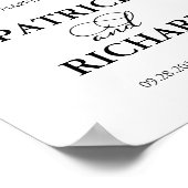 サインの後は幸せに迎えエレガントる ポスター (角)