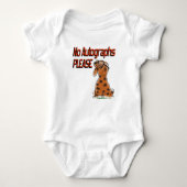 サインはいらないサングラスでスノビーな犬 ベビーボディスーツ (正面)