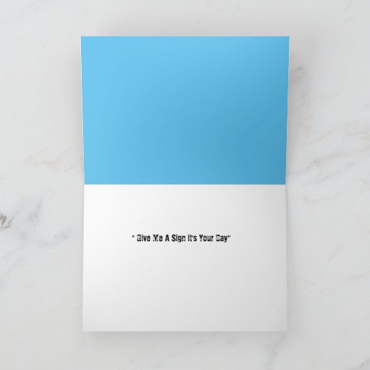 サインをくれ カード (内部)