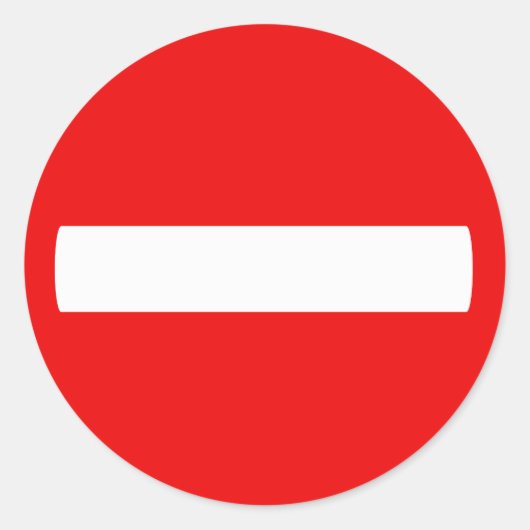 サインを入力しない（ステッカー） ラウンドシール (正面)