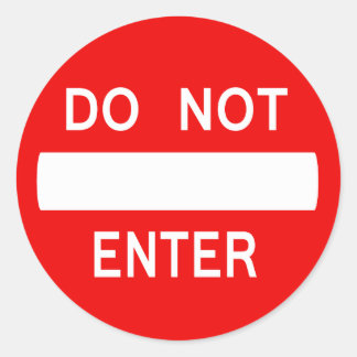 サインを入力しない（ステッカー） ラウンドシール