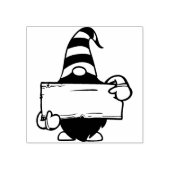 サインを持つ小人 ラバースタンプ (インプリント)