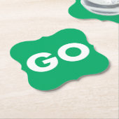 サインを見る ペーパーコースター (アングル)