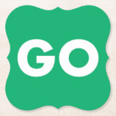 サインを見る ペーパーコースター (正面)