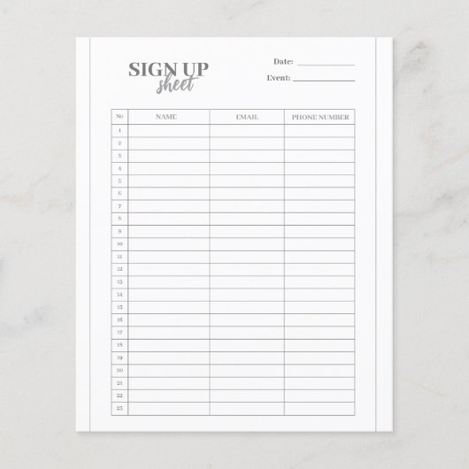 サインアップ型枠テンプレート (正面)