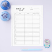 サインアップ型枠テンプレート チラシ (シングル)