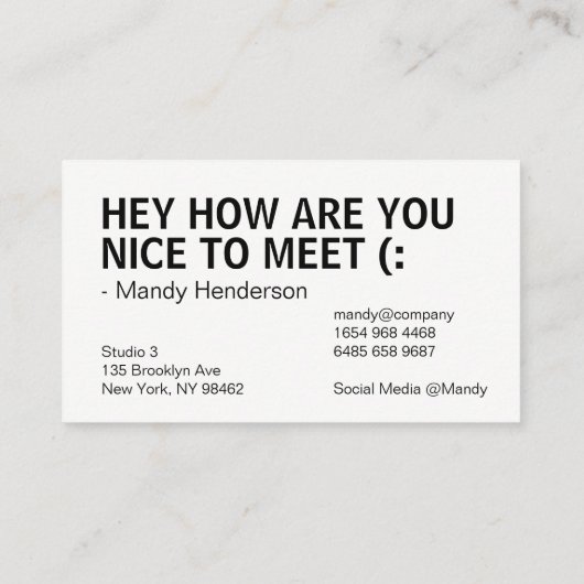 サインアップ 名刺 (裏面)