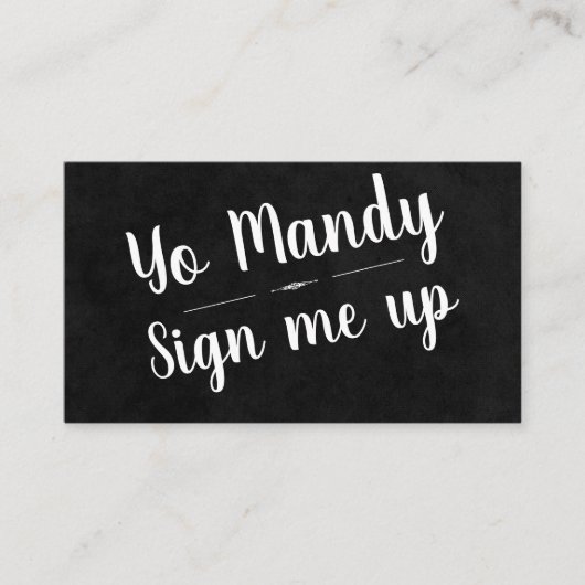 サインアップ 名刺 (正面)