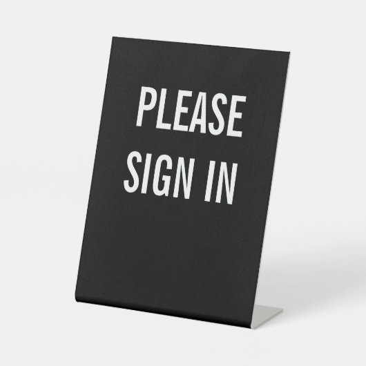 サインインする 台座サイン (正面)