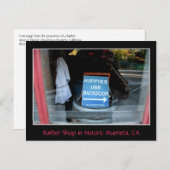 サインイン理容師ショップウィンドウ, Murrieta, CA ポストカード (正面/裏面)