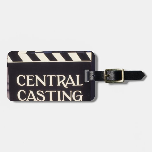 サインインEnglish CENTRAL CASTING ラゲッジタグ (正面横)