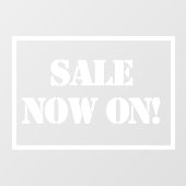 サインウィンドウに固着したまま販売 ウィンドウサイン (シート)