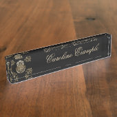 サインエレガントオーム。 デスクネームプレート (側面)