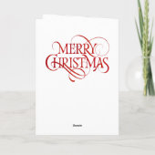 サインエレガントグクリスマスの写真をパーソナライズ シーズンカード (裏面)