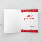 サインエレガントグクリスマスの写真をパーソナライズ シーズンカード (内部)