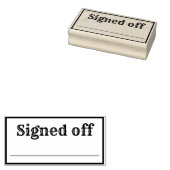 サインオフゴム印 ラバースタンプ (押印)